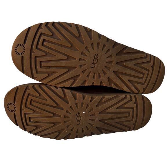 UGG Australia Bailey Button II Shearling Boots Size 9 Chestnut Brown - Picture 3 of 16